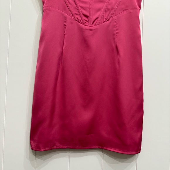 That’s So Fetch Saige Bodycon Corset Mini Dress Hot Pink Size 4 Small - Picture 4 of 14